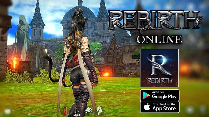 Rebirth Online MOD APK (Menu/Tấn công mọi mục tiêu, tỉ lệ tấn công, di chuyển nhanh) 1.00.0212